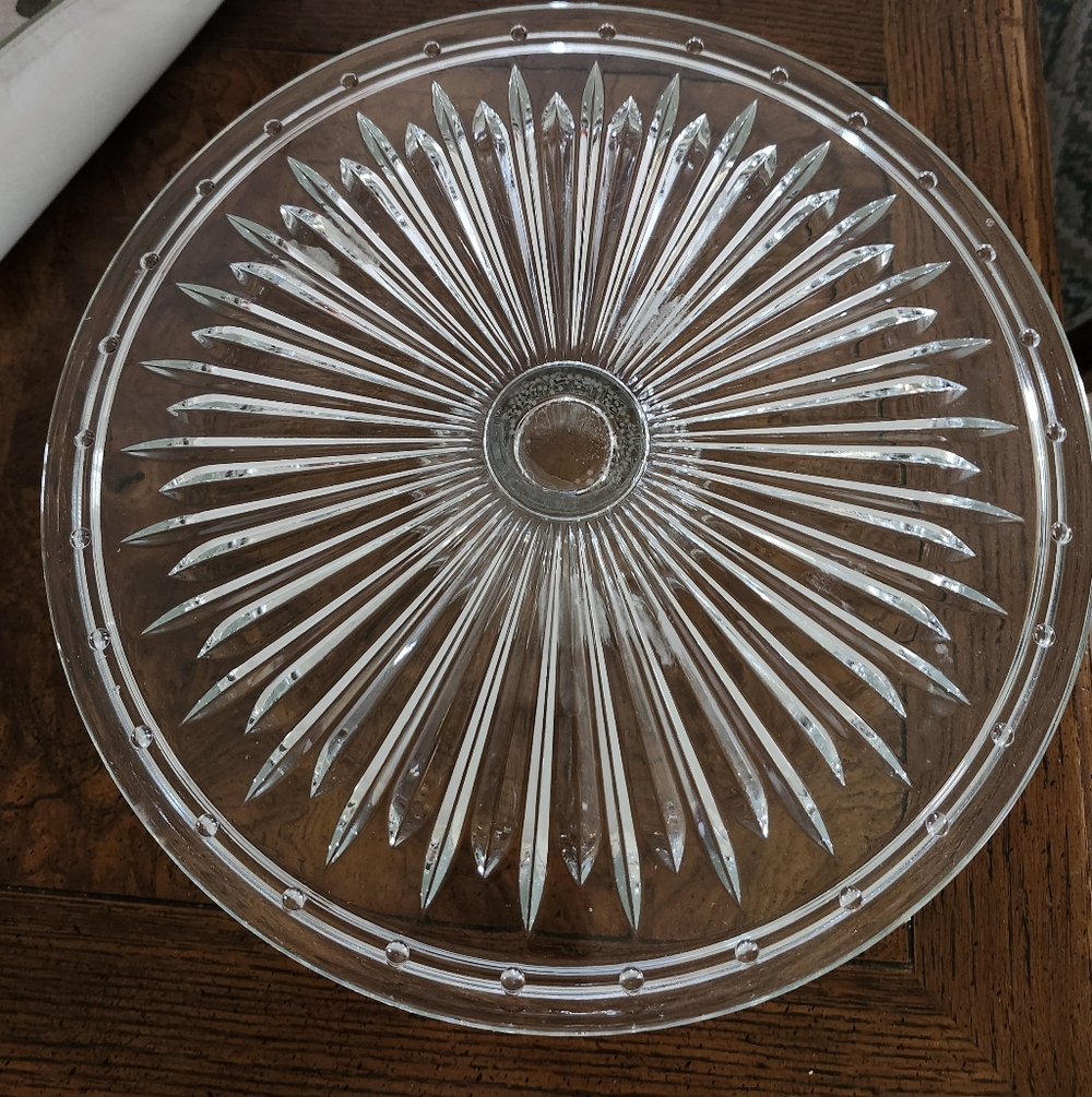 Crystal Clear Glass Serving Tray